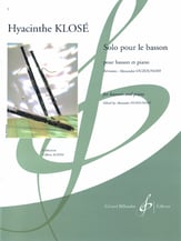 Solo Pour le Bassoon Bassoon and Piano cover